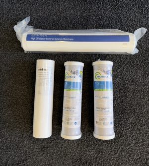 4-Stage Pentair GRO High Efficiency Reverse Osmosis System Full Filter Set